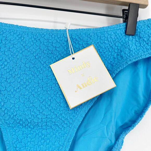 Andie Swim X Mindy Bikini Bottom Splash Blue Size XL New With Tags! - Picture 4 of 7